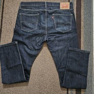 Levis 510 Jeans Mens 34x32 Blue Dark Wash  Straight Slim Fit